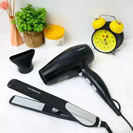 🔥 2-in-1 Professional Hair Straightener & Curler