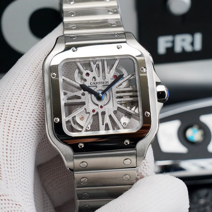 Cartier Skeleton Watch for Men Luxury Automatic Timepiece